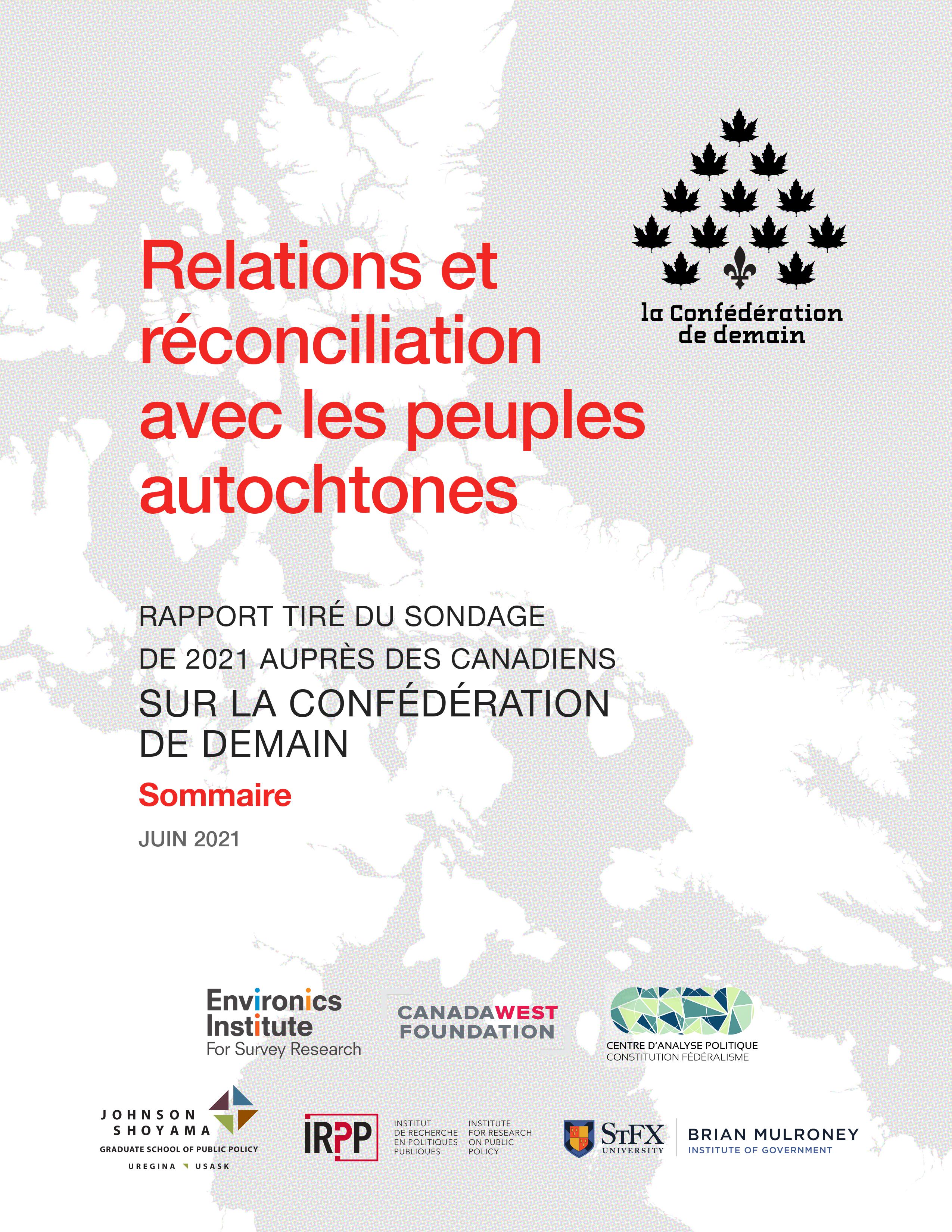 Relations et réconciliation avec les peuples autochtones
