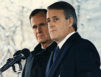 with George H.W. Bush